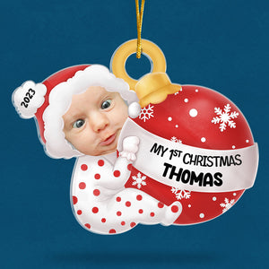 Custom Photo You Are My Perfect Gift This Christmas - Family Personalized Custom Ornament - Acrylic Custom Shaped - Christmas Gift For Baby Kids, Newborn Baby