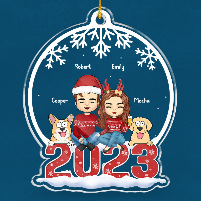 It's The Magical Time Of The Year - Dog Personalized Custom Ornament - Acrylic Custom Shaped - Christmas Gift For Pet Owners, Pet Lovers