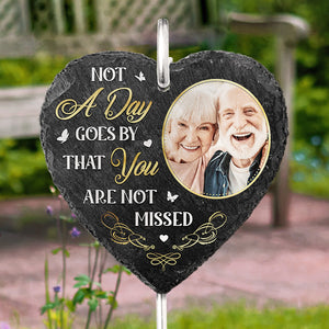 Memorial Personalized Memorial Slate and Hook - Cemetery Decorations for Grave, Sympathy Gifts for Loss of Mom, Dad, Grave Markers for Cemetery for Humans, Grieving Gifts, Memorial Stone