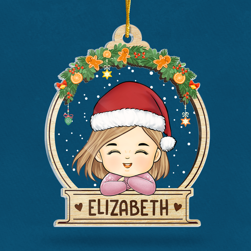 Jingle All The Way - Family Personalized Custom Ornament - Acrylic Custom Shaped - Christmas Gift For Family Members