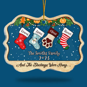 Family Is The Greatest Christmas Gift - Family Personalized Custom Ornament - Acrylic Benelux Shaped - Christmas Gift For Family Members