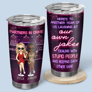God Made Us Best Friends - Bestie Personalized Custom Tumbler - Gift For Best Friends, BFF, Sisters
