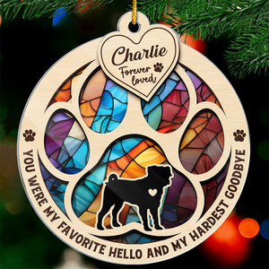 I Loved You Your Whole Life - Memorial Personalized Custom Ornament - Acrylic Custom Shaped - Christmas Gift, Sympathy Gift For Pet Owners, Pet Lovers