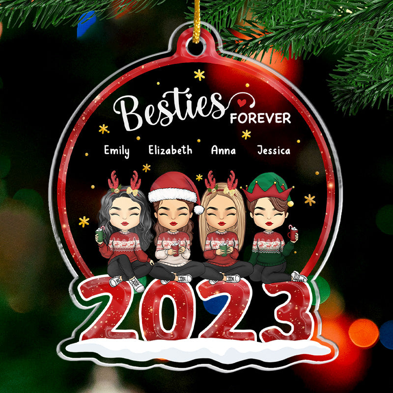 We Are One Big Family - Family Personalized Custom Ornament - Acrylic Snow Globe Shaped - Christmas Gift For Siblings, Brothers, Sisters, Cousins, Friends