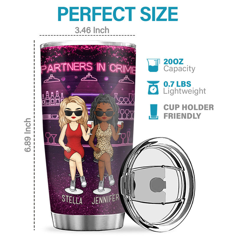 God Made Us Best Friends - Bestie Personalized Custom Tumbler - Gift For Best Friends, BFF, Sisters