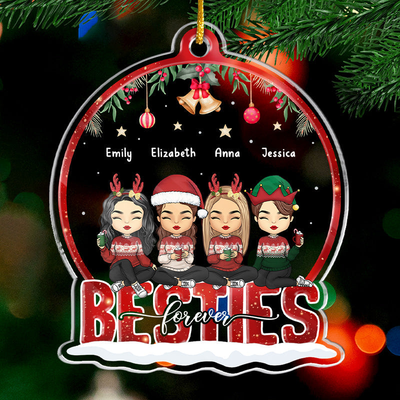 Make People Feel Loved Today - Family Personalized Custom Ornament - Acrylic Snow Globe Shaped - Christmas Gift For Siblings, Brothers, Sisters, Cousins, Friends