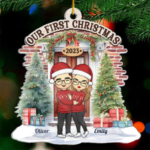 True Love Never Gets Old - Couple Personalized Custom Ornament - Acrylic Custom Shaped - Christmas Gift For Husband Wife, Anniversary