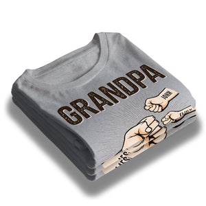 My Dad Is The Best - Family Personalized Custom Unisex T-shirt, Hoodie, Sweatshirt - Father's Day, Birthday Gift For Grandpa