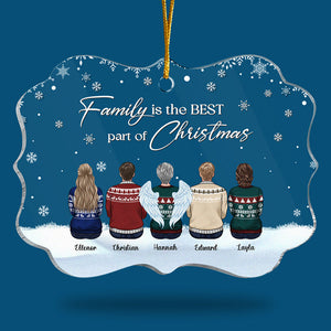 The Best Part Of Christmas - Family Personalized Custom Ornament - Acrylic Benelux Shaped - Christmas Gift For Family Members