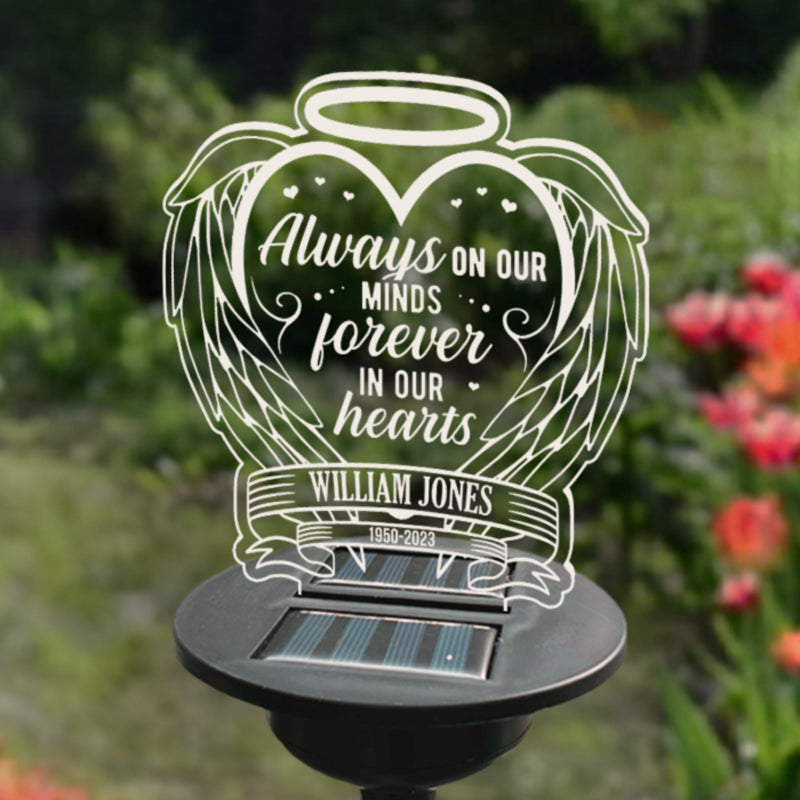 Always Loved Forever Missed Memorial Personalized Custom Garden Sola Pawfect House