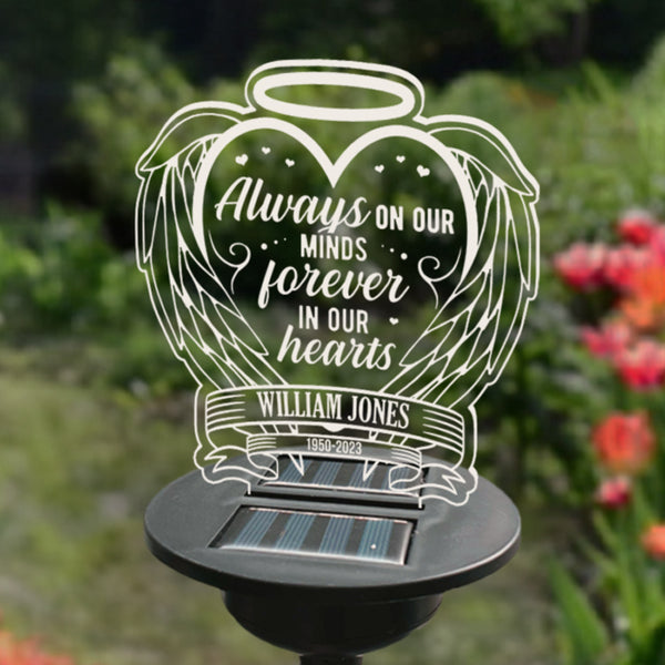 Always Loved Forever Missed - Memorial Personalized Custom Garden