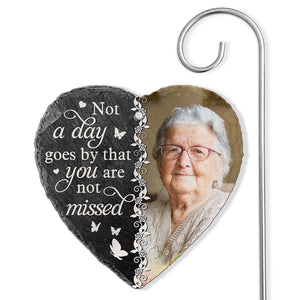 Memorial Personalized Memorial Slate and Hook, Memorial Stone - Cemetery Decorations for Grave, Grave Markers for Cemetery for Humans, Sympathy Gifts for Loss of Mom, Dad, Grieving Gifts