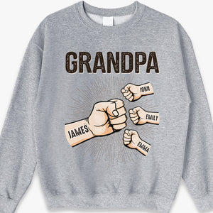 My Dad Is The Best - Family Personalized Custom Unisex T-shirt, Hoodie, Sweatshirt - Father's Day, Birthday Gift For Grandpa