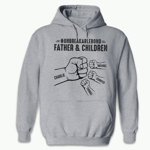 Unbreakable Bond Of Us - Family Personalized Custom Unisex T-shirt, Hoodie, Sweatshirt - Birthday Gift For Dad, Grandpa
