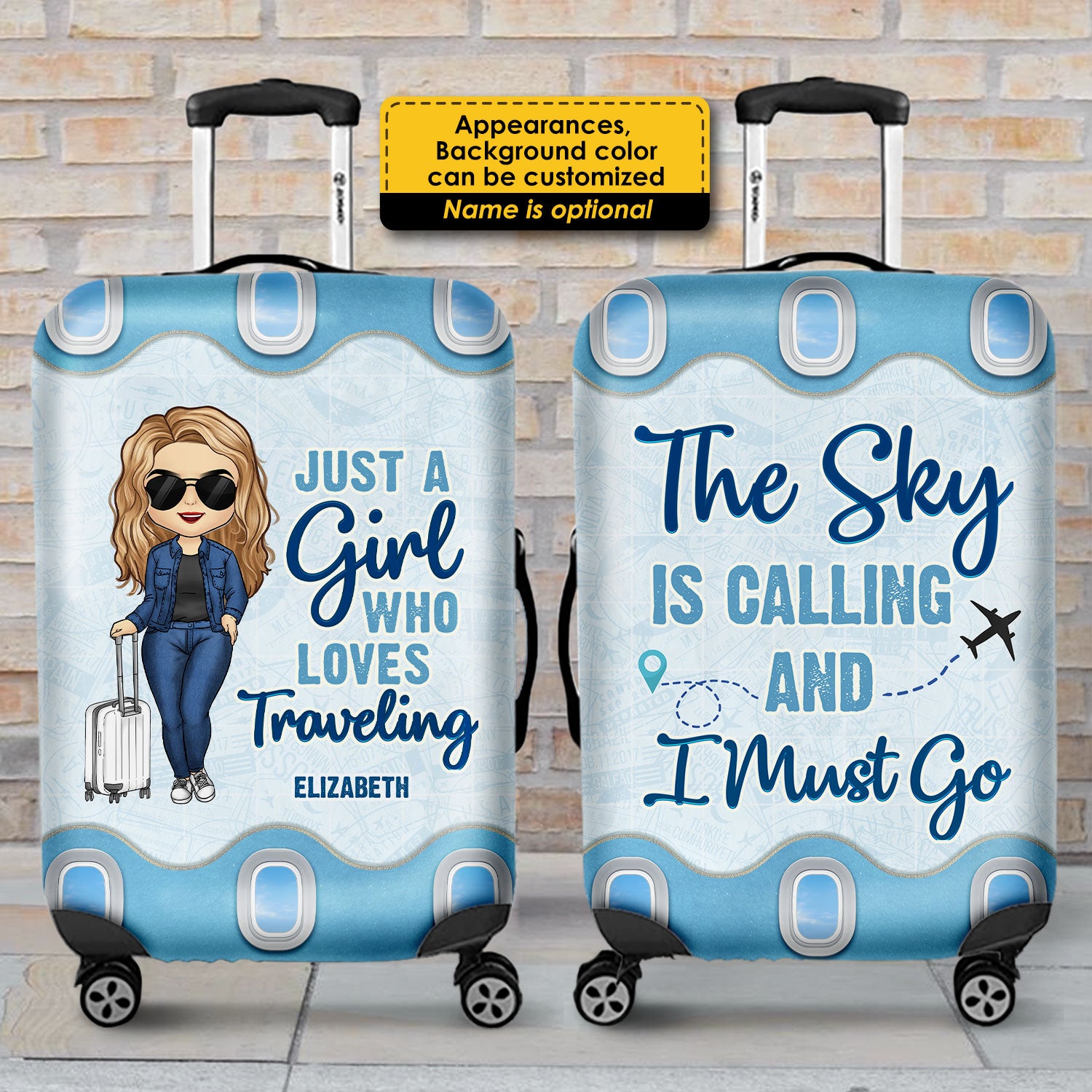 It's A Girls Trip - Personalized Luggage Cover - Pawfect House ™