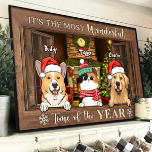 Merry Christmas - Ya Filthy Animal - Personalized Horizontal Poster.