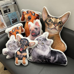 Custom Photo My Beloved Fur Baby - Dog & Cat Personalized Custom Shaped Pillow - Gift For Pet Owners, Pet Lovers
