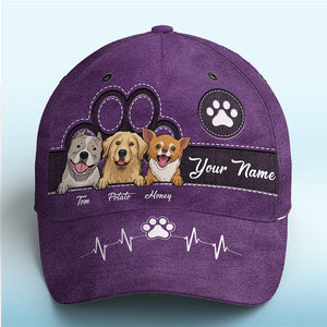 Keep Calm And Love Dogs - Dog & Cat Personalized Custom Hat, All Over Print Classic Cap - Gift For Pet Owners, Pet Lovers