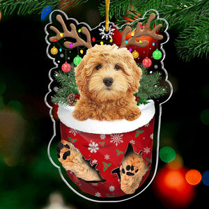 Yappy Holidays - Dog Personalized Custom Ornament - Acrylic Custom Shaped - Christmas Gift For Pet Owners, Pet Lovers