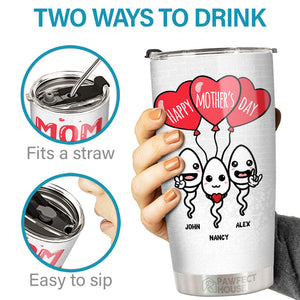 A Big Love Sent To Mom  - Family Personalized Custom Tumbler - Mother's Day, Birthday Gift For Mom