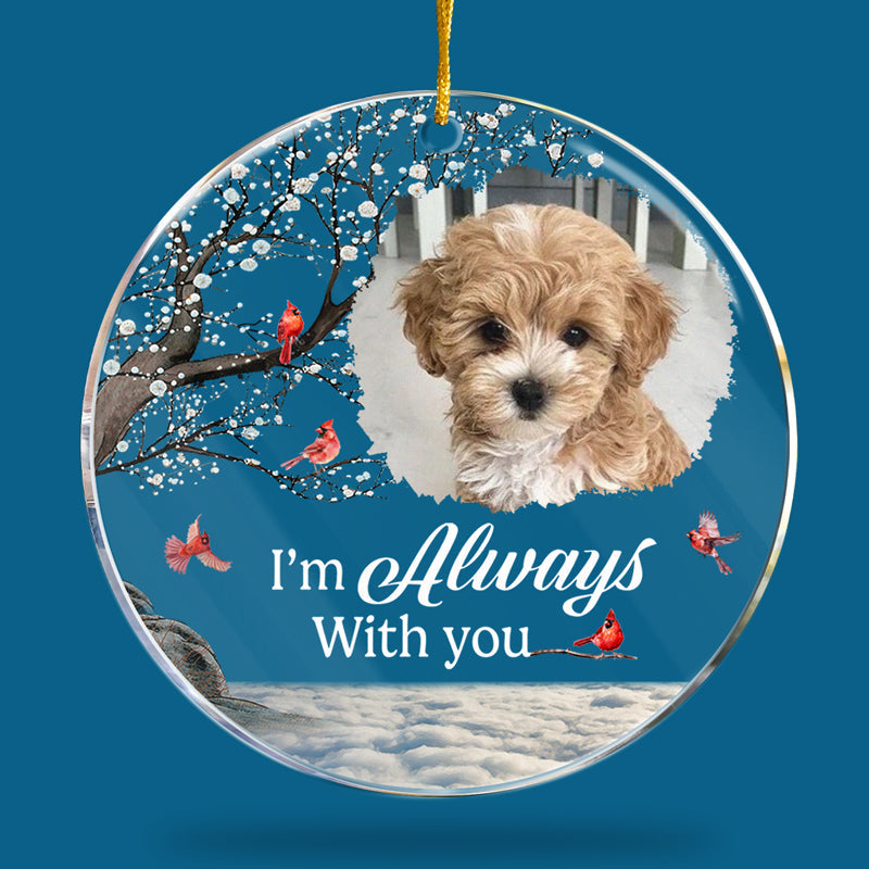 Custom Photo You Are My Best Memory - Family Personalized Custom Ornament - Acrylic Round Shaped - Christmas Gift, Sympathy Gift For Pet Owners, Pet Lovers