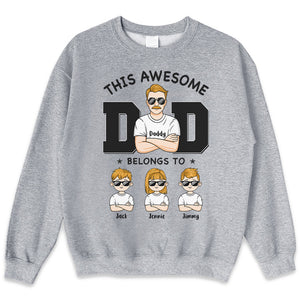 Dad, You're So Awesome - Family Personalized Custom Unisex T-shirt, Hoodie, Sweatshirt - Father's Day, Birthday Gift For Dad