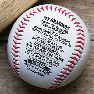 You Will Never Lose - Family Baseball - Gift For Grandson From Grandma