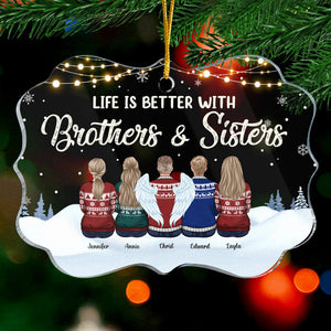 You're The Greatest Gifts - Family Personalized Custom Ornament - Acrylic Benelux Shaped - New Arrival Christmas Gift For Siblings, Brothers, Sisters