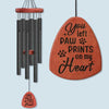 Paw Prints On My Heart - Memorial Wind Chime - Sympathy Gift, Gift For Pet Owners, Pet Lovers