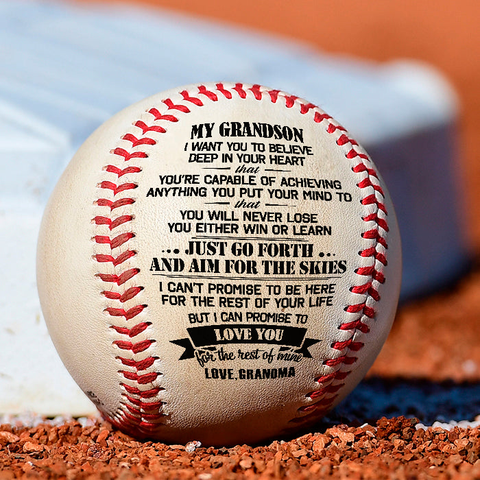 You Will Never Lose - Family Baseball - Gift For Grandson From Grandma