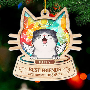 Never Forgotten - Cat Personalized Custom Ornament - Acrylic Custom Shaped - Christmas Gift For Pet Owners, Pet Lovers