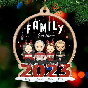 Family Is The Greatest Gift - Family Personalized Custom Ornament - Acrylic Custom Shaped - Christmas Gift For Family Members, Best Friends, BFF, Sisters