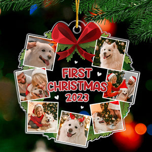 Custom Photo Christmas 2023 - Dog & Cat Personalized Custom Ornament - Acrylic Custom Shaped - Christmas Gift For Pet Owners, Pet Lovers