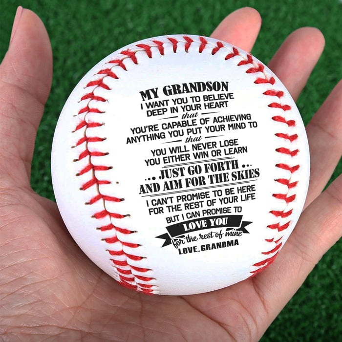 You Will Never Lose - Family Baseball - Gift For Grandson From Grandma