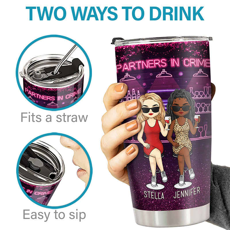 God Made Us Best Friends - Bestie Personalized Custom Tumbler - Gift For Best Friends, BFF, Sisters