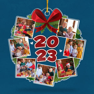 Custom Photo Christmas 2023 - Family Personalized Custom Ornament - Acrylic Custom Shaped - Christmas Gift For Family Members