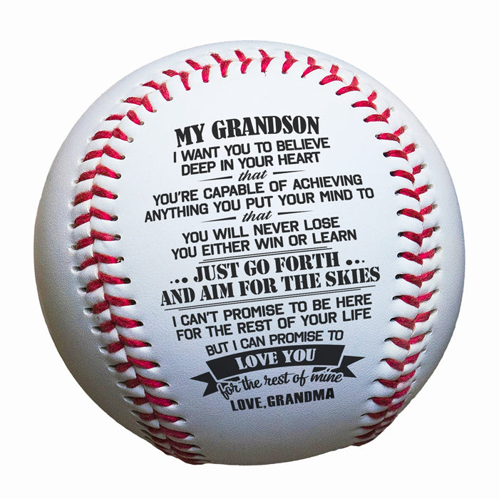 You Will Never Lose - Family Baseball - Gift For Grandson From Grandma