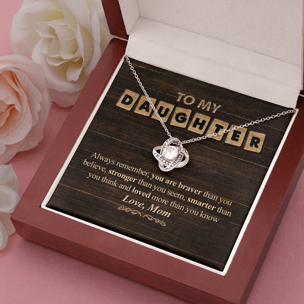 Daughter - I'll Always Have Your Back Interlocking Hearts Necklace –  giftkonnection