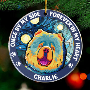 My Favorite Hello - Memorial Personalized Custom Ornament - Acrylic Round Shaped - Christmas Gift, Sympathy Gift For Pet Owners, Pet Lovers